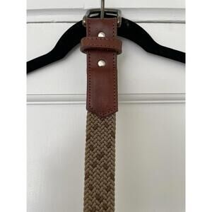 Hyde Belt Co Ranchero Belt 29-32 Brown Beige Stretch